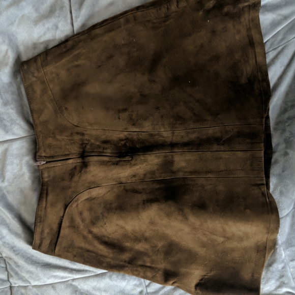 One of a Kind* Vintage handmade super supple leather or lambskin mini skirt - Picture 6 of 8